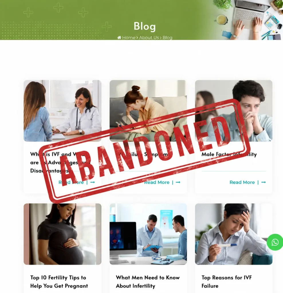 Aikya Fertility Blog Abandoned