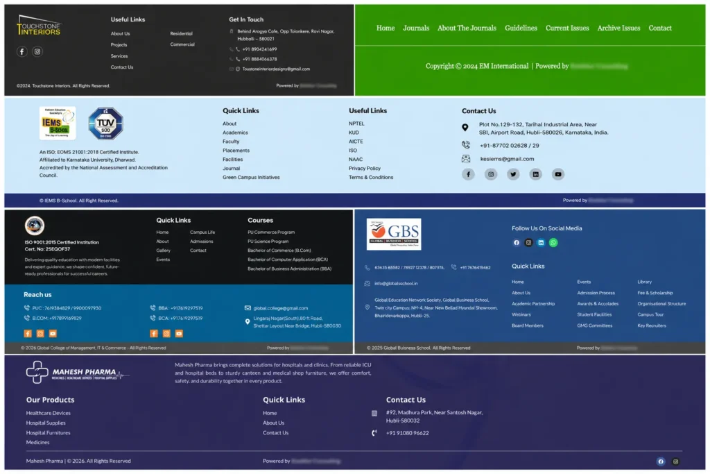Sitewide Backlinks from Footer to the Web Developer's Website