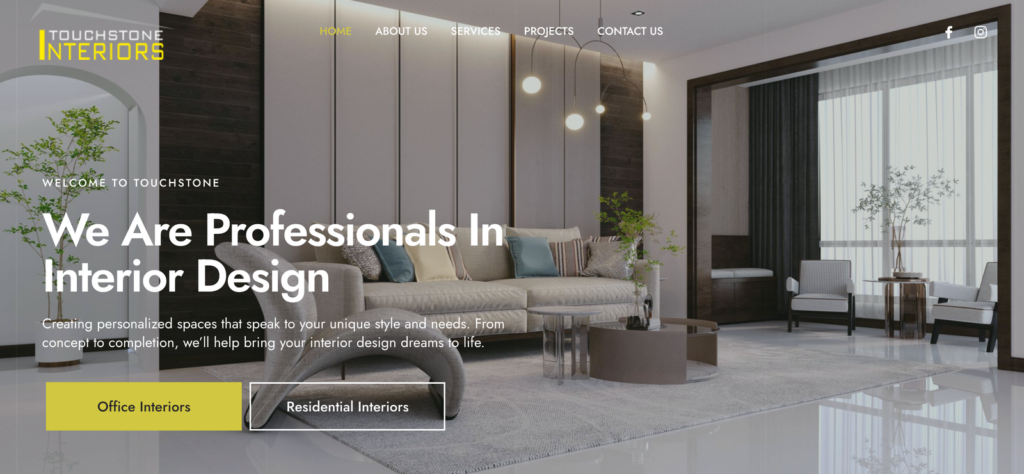 TouchStone Interiors Homepage