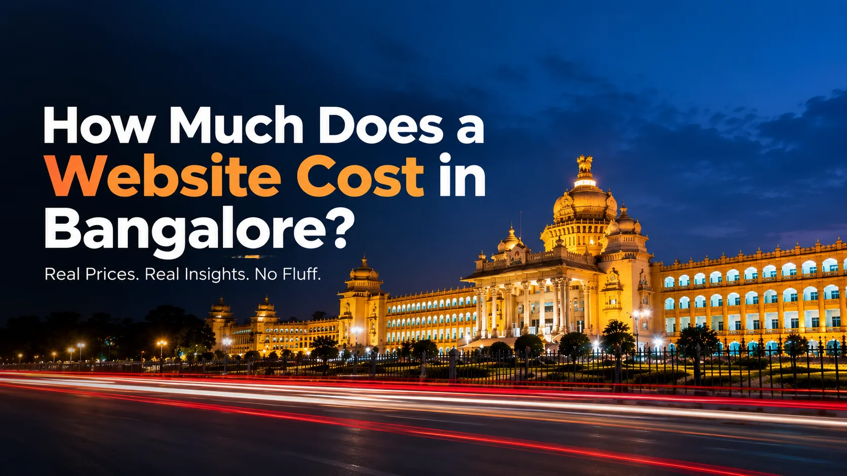 How much does a website cost in Bangalore
